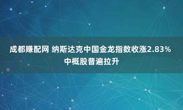 成都赚配网 纳斯达克中国金龙指数收涨2.83% 中概股普遍拉升